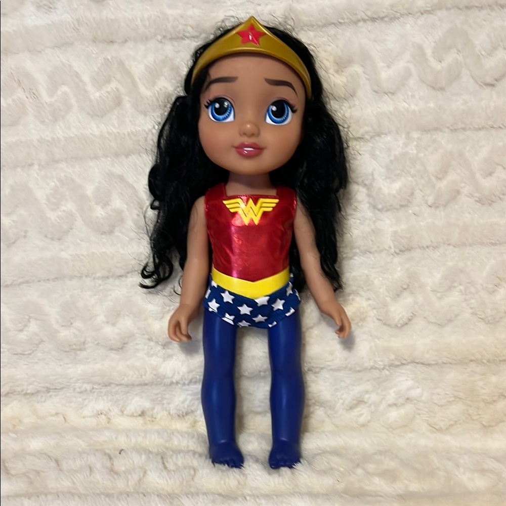 Wonder Woman Kids Doll with Red and Blue Outfit 13” or for Collectors